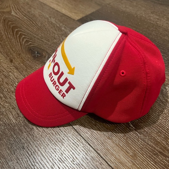 In-N-Out Burger employee hat Red and White Trucker - Picture 3 of 8